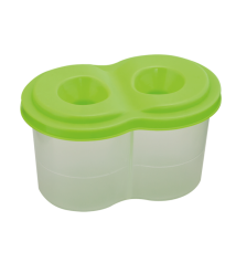 Pahar anti-vărsare dublu, verde, ZiBi Pahar anti-vărsare dublu, verde, ZiBi